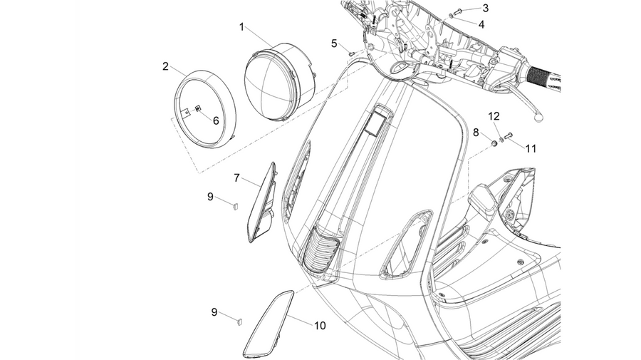 Front headlamps - Turn signal lamps