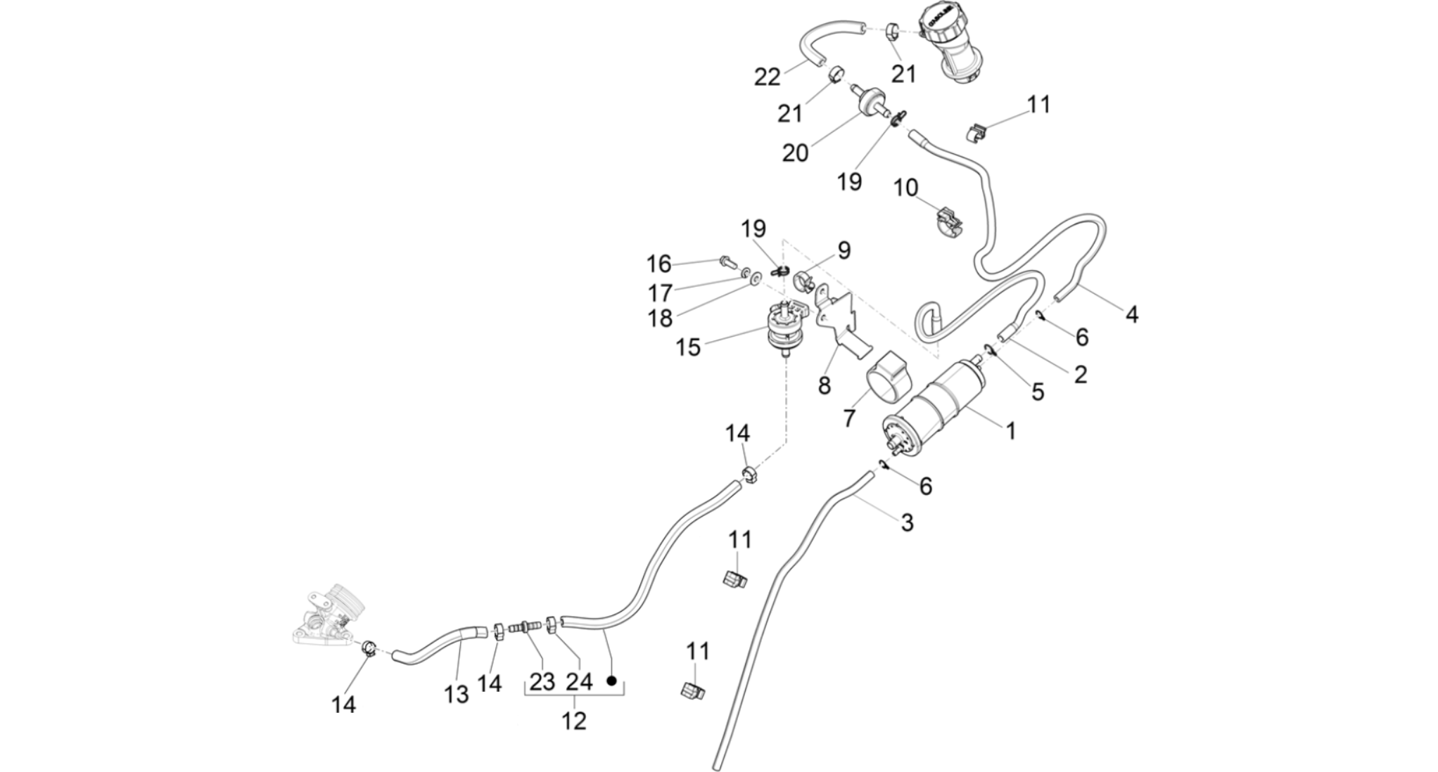 Anti-percolation system