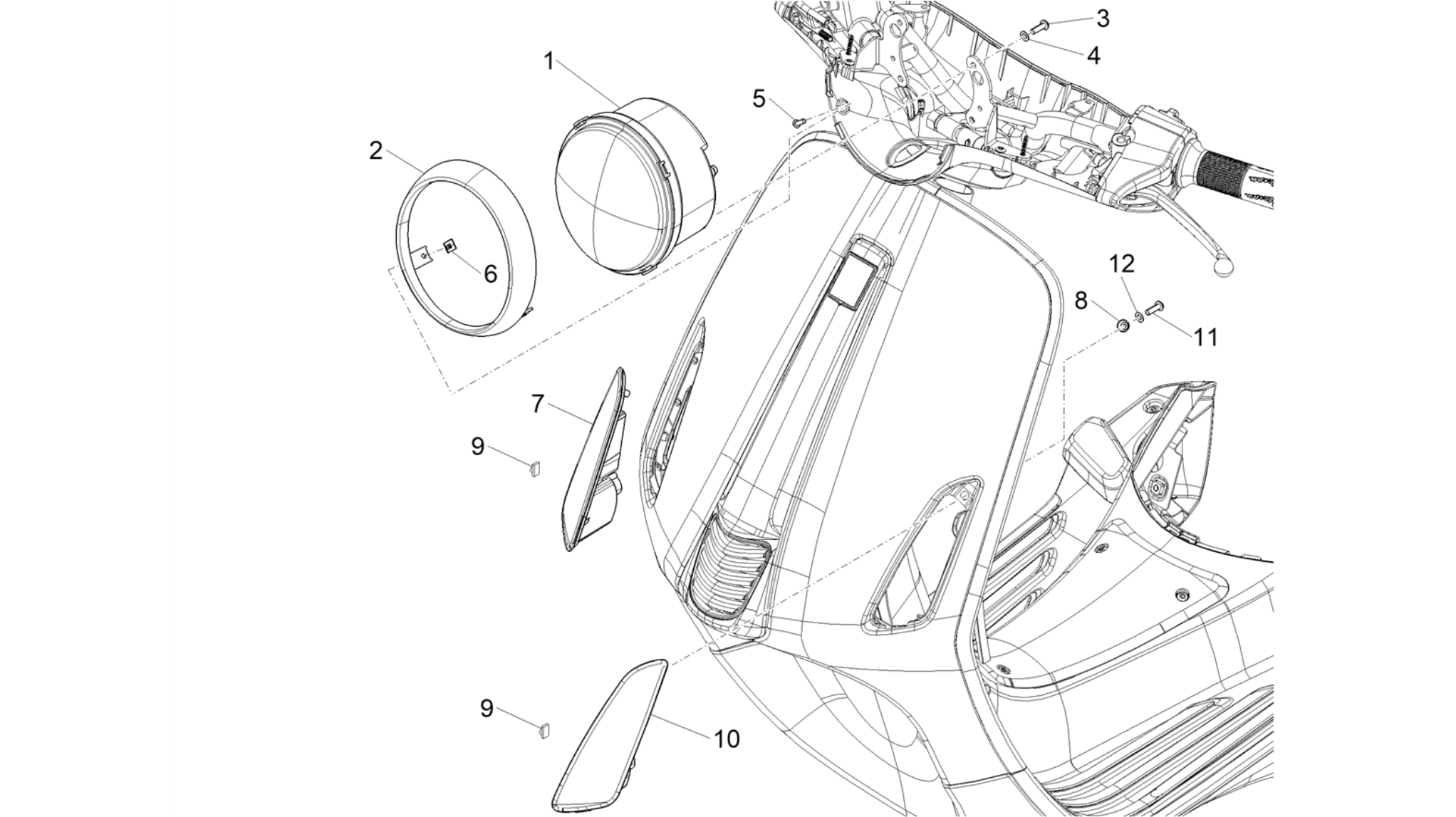 Front headlamps - Turn signal lamps