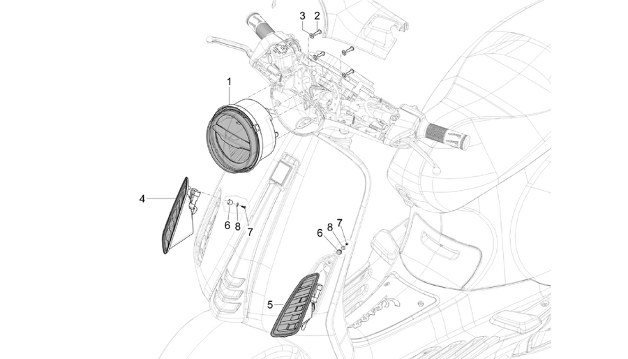Front headlamps - Turn signal lamps