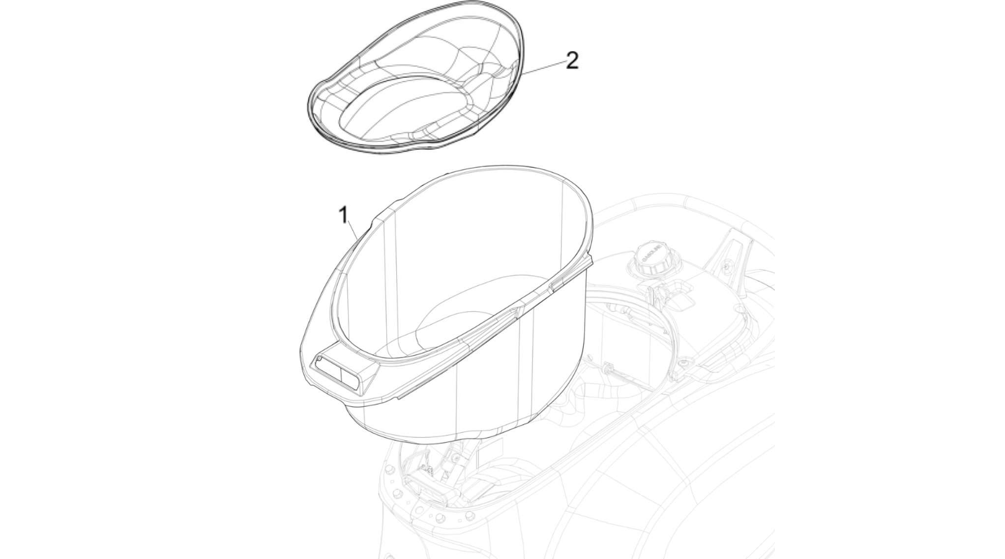 Helmet huosing - Undersaddle