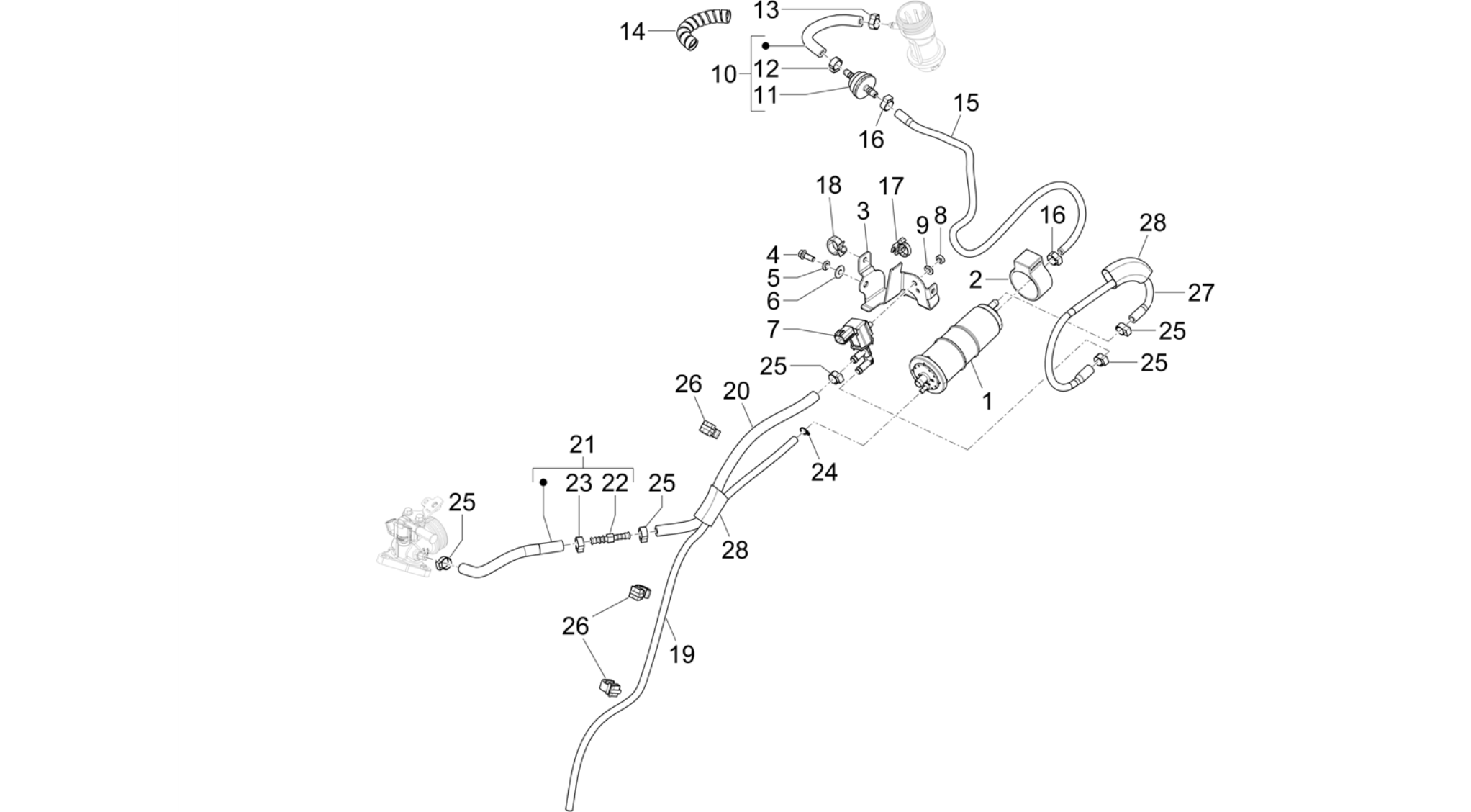 Anti-percolation system