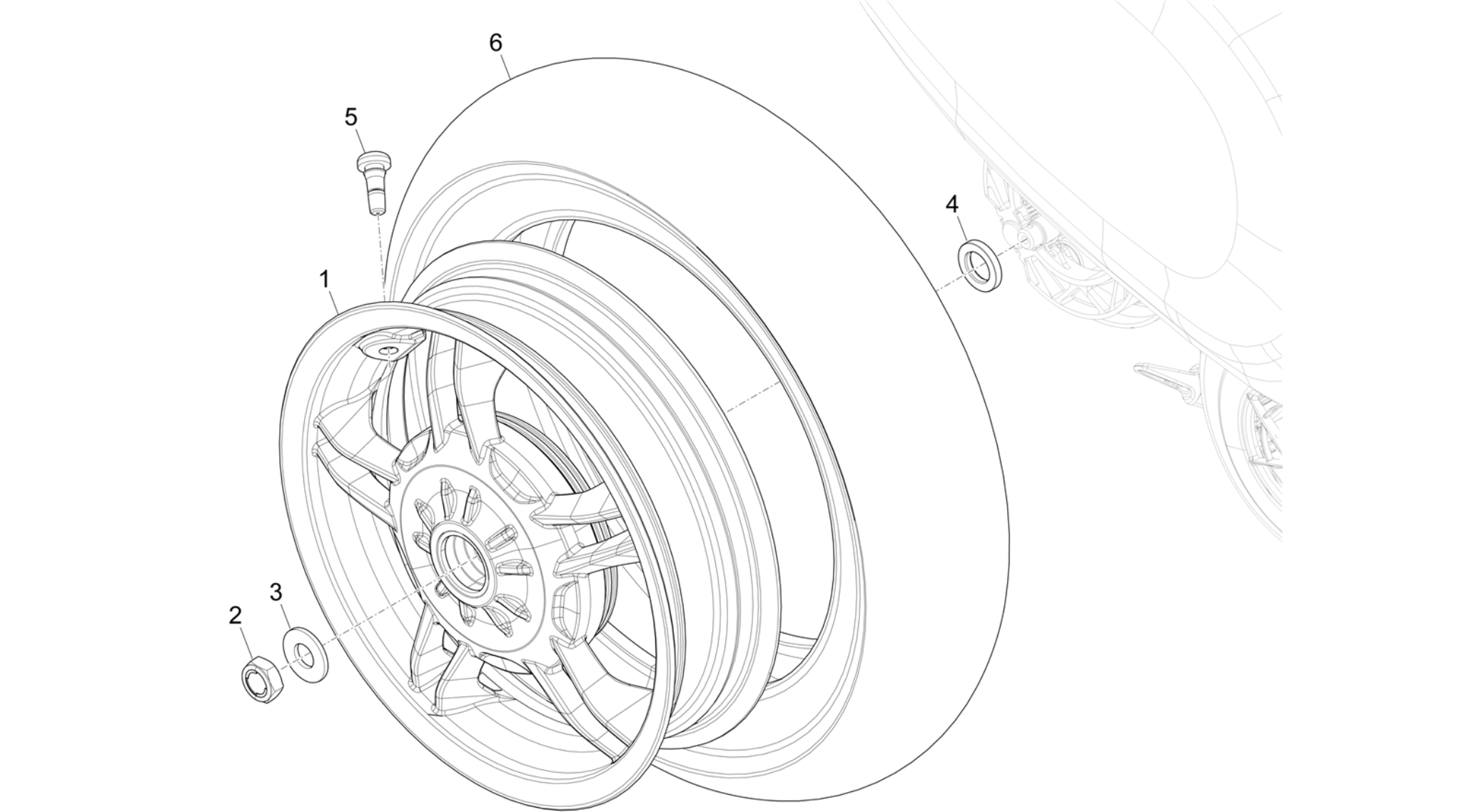 Rear wheel