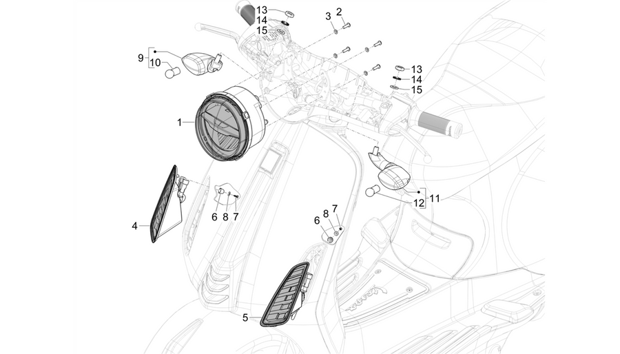 Front headlamps - Turn signal lamps