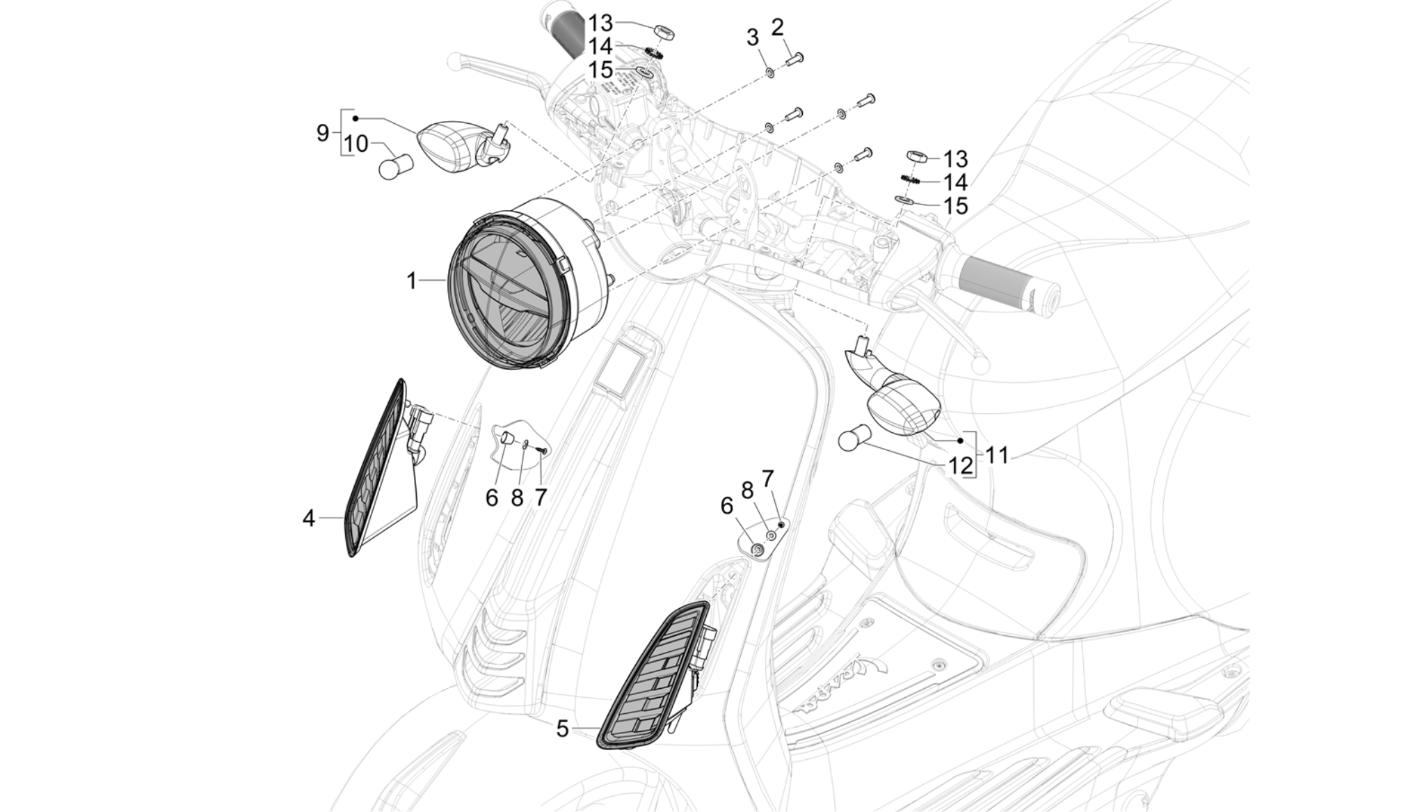Front headlamps - Turn signal lamps