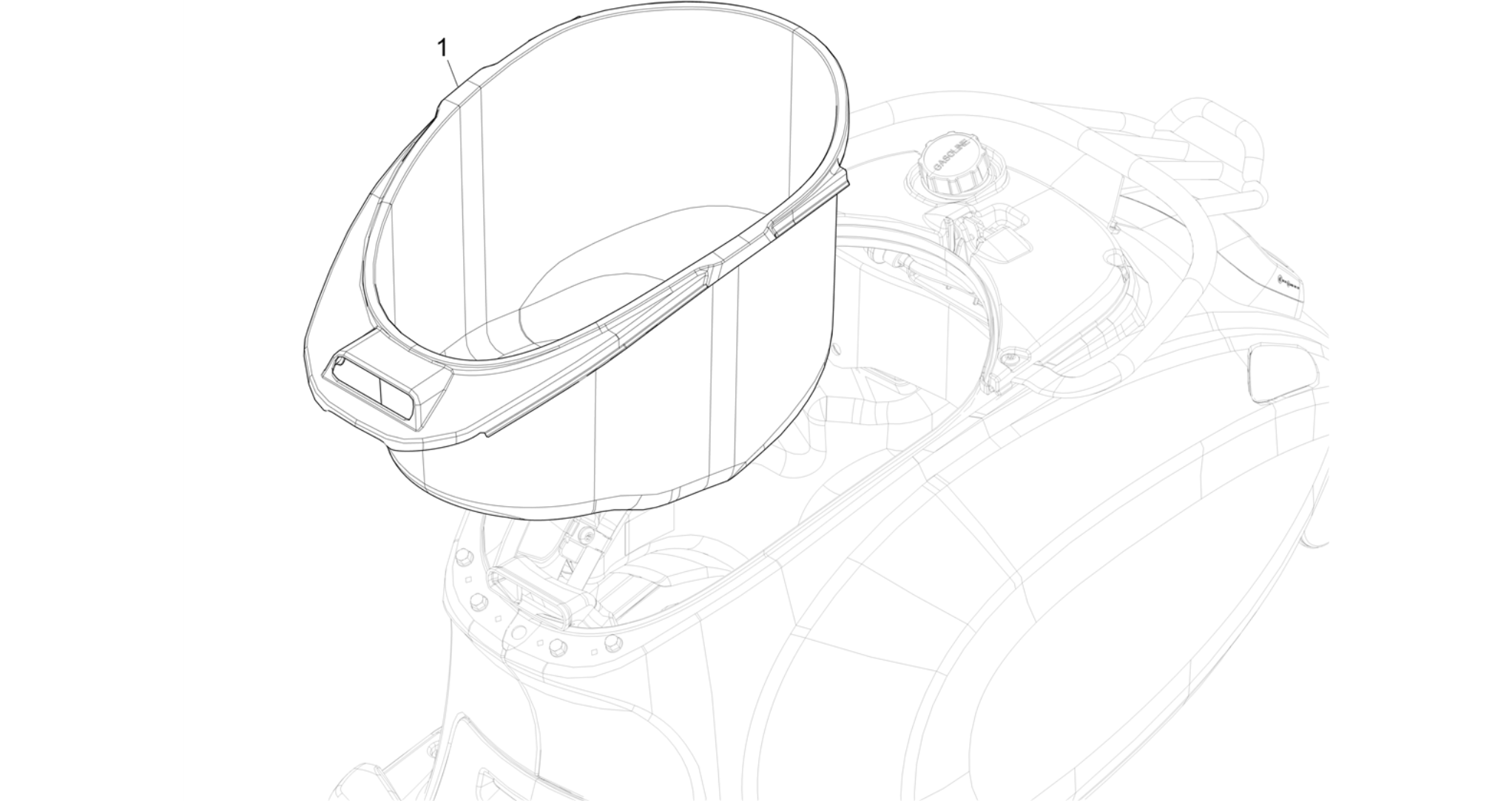 Helmet huosing - Undersaddle