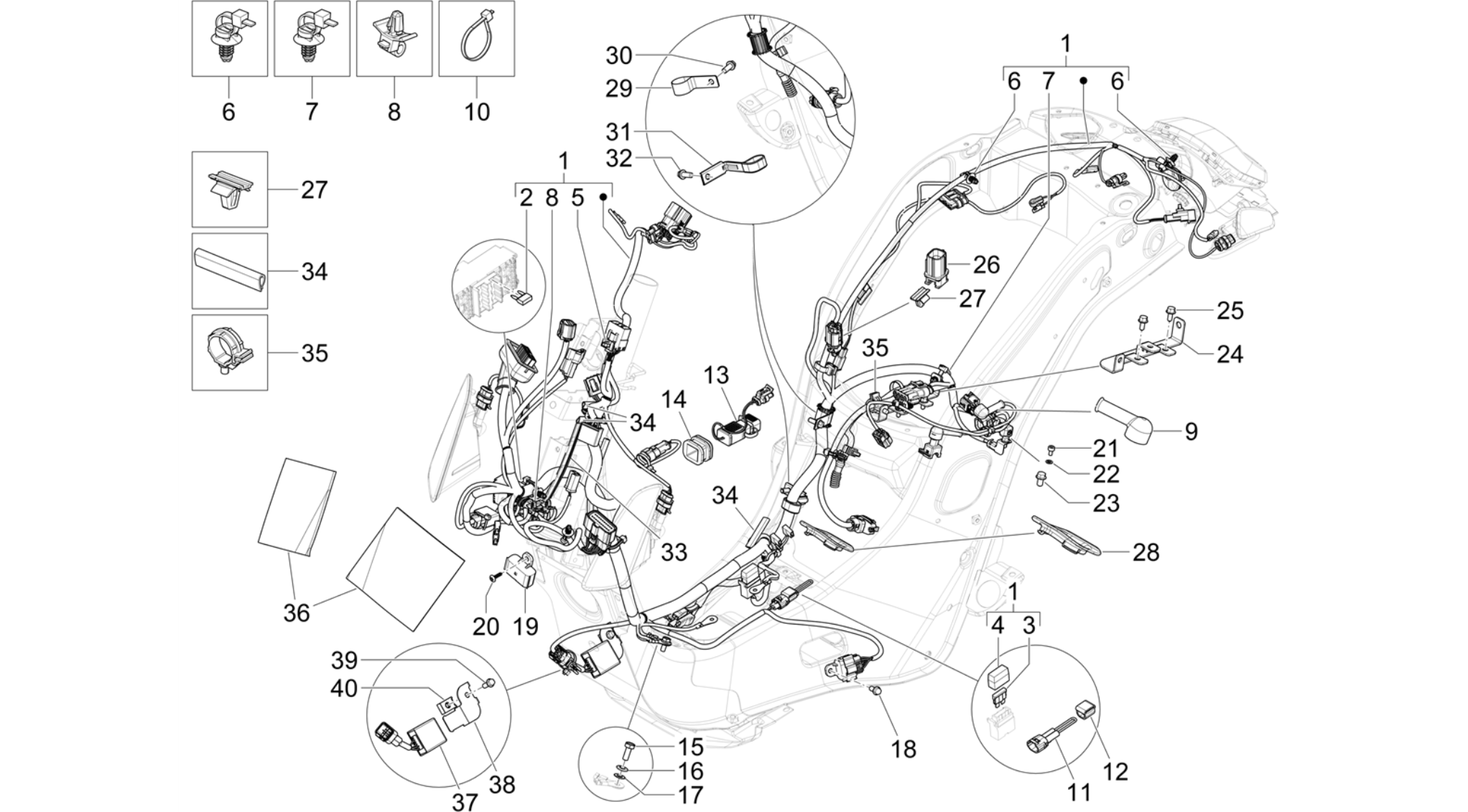 Main cable harness