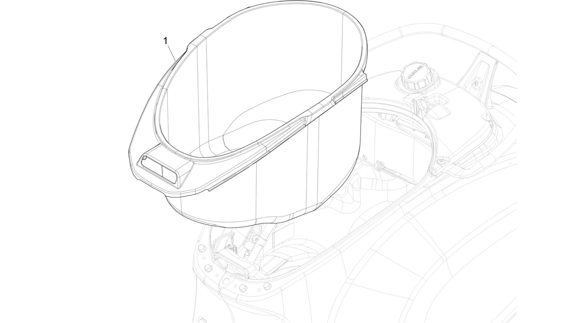 Helmet huosing - Undersaddle