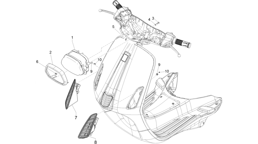 Front headlamps - Turn signal lamps