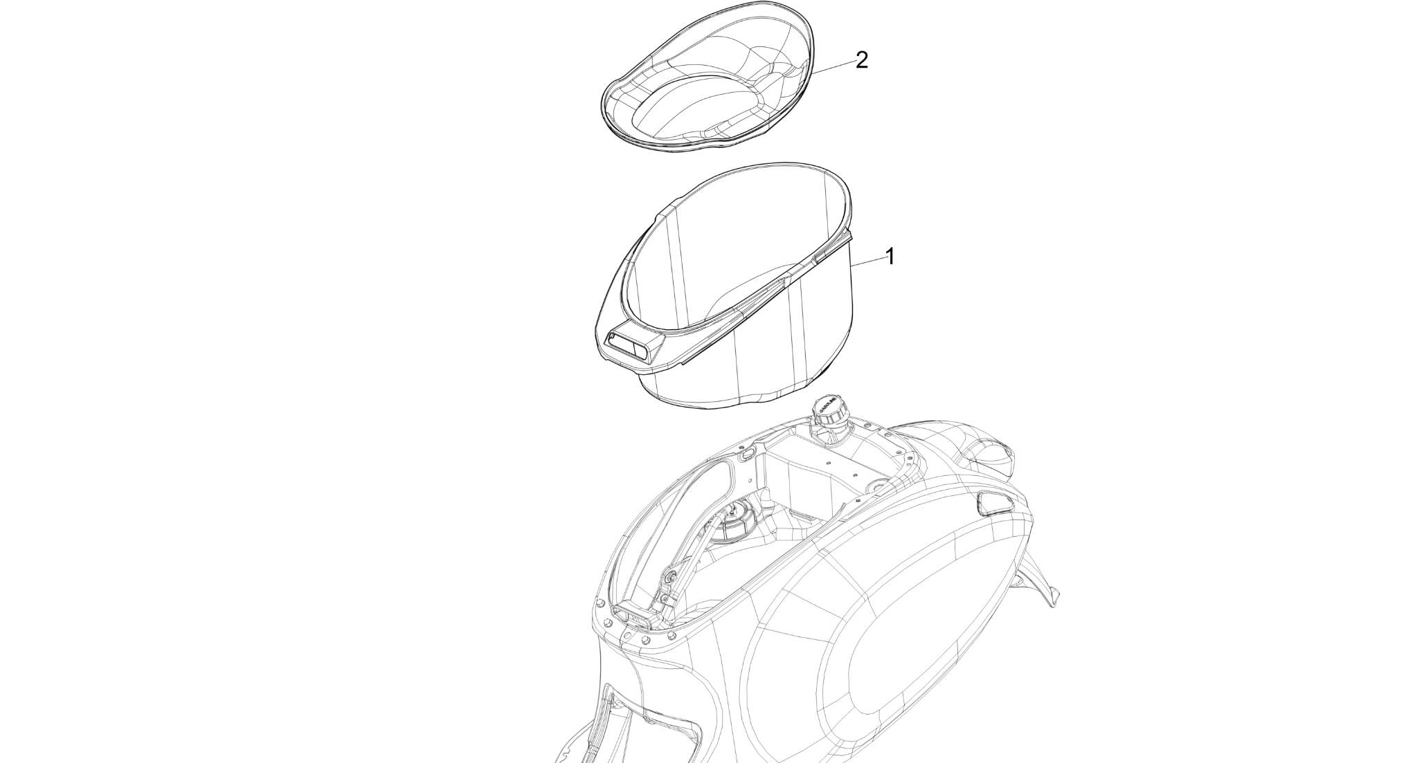 Helmet huosing - Undersaddle