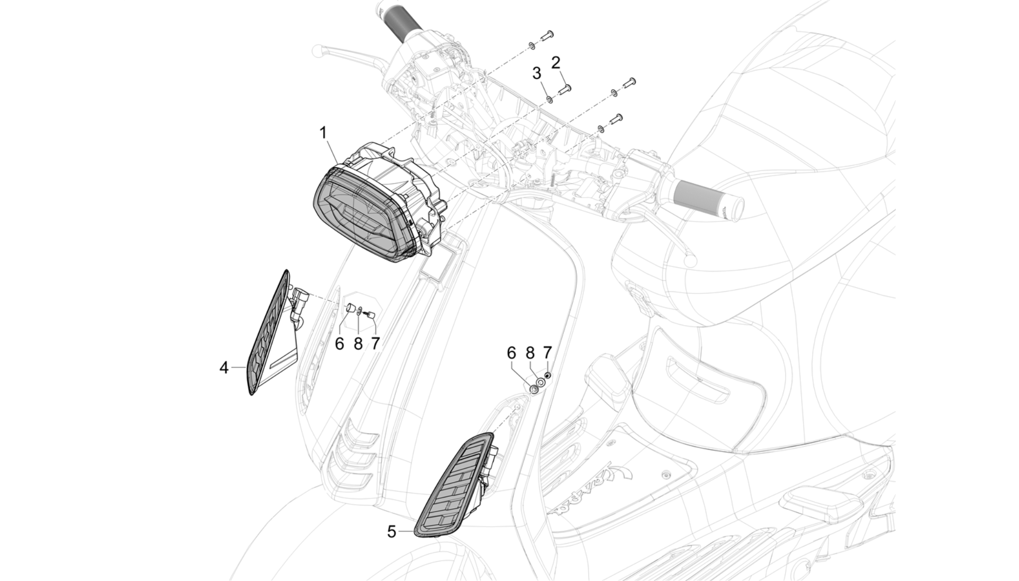 Front headlamps - Turn signal lamps