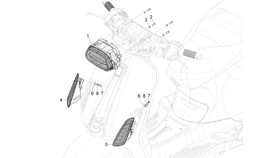 Front headlamps - Turn signal lamps