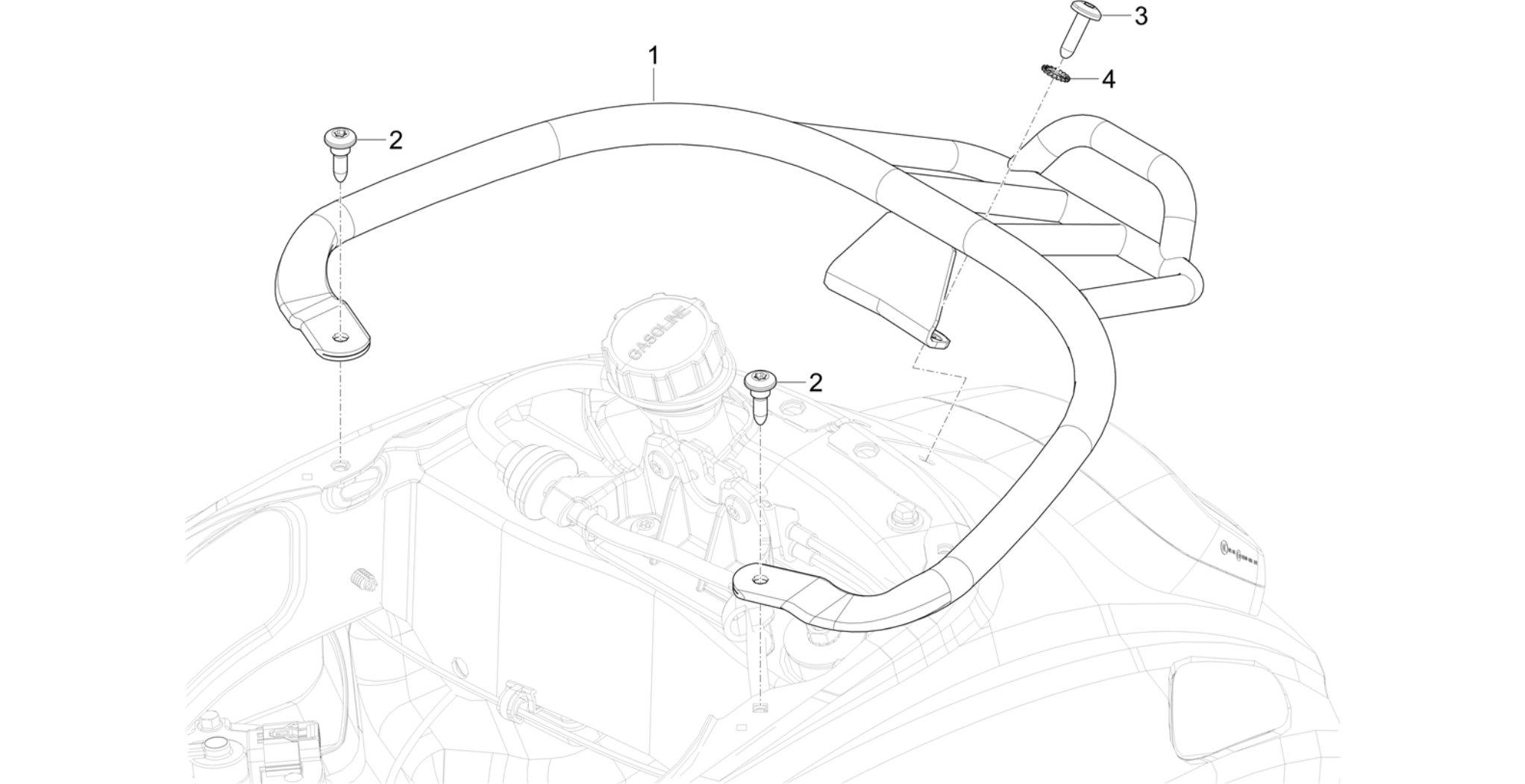 Rear luggage rack