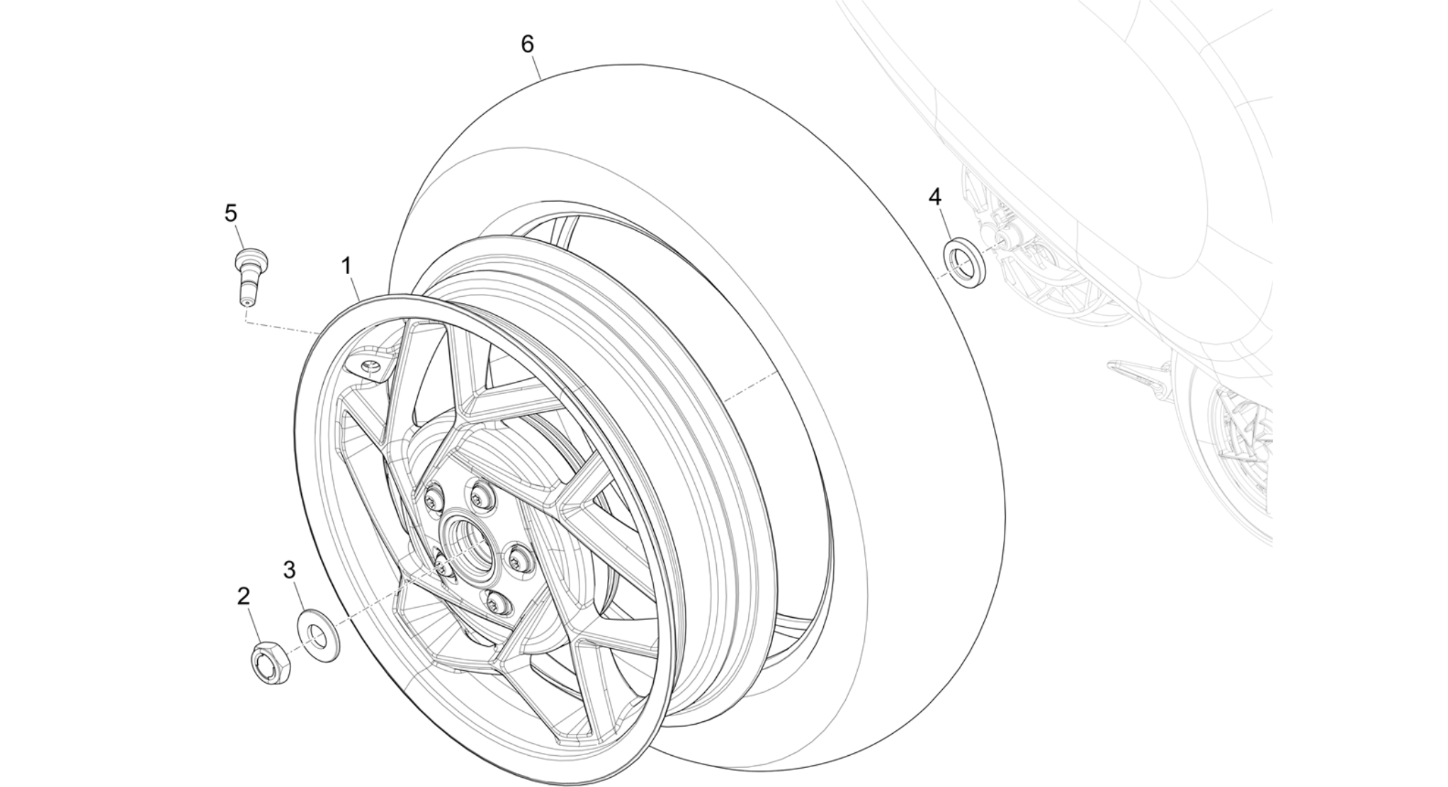 Rear wheel