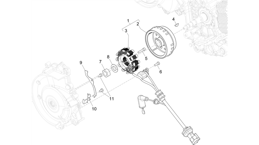 Flywheel magneto