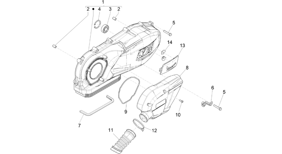 Crankcase cover - Crankcase cooling