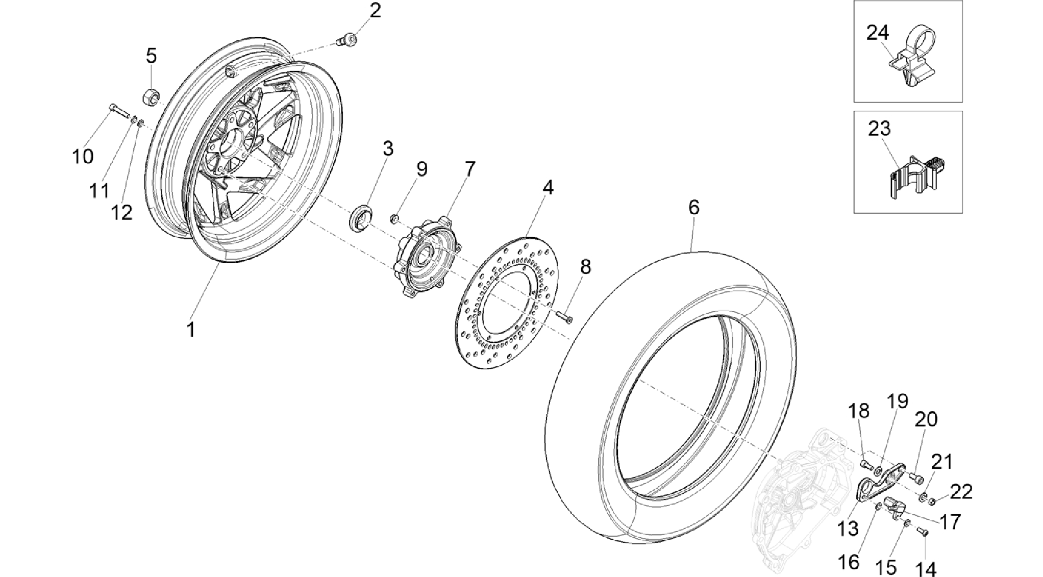Rear wheel