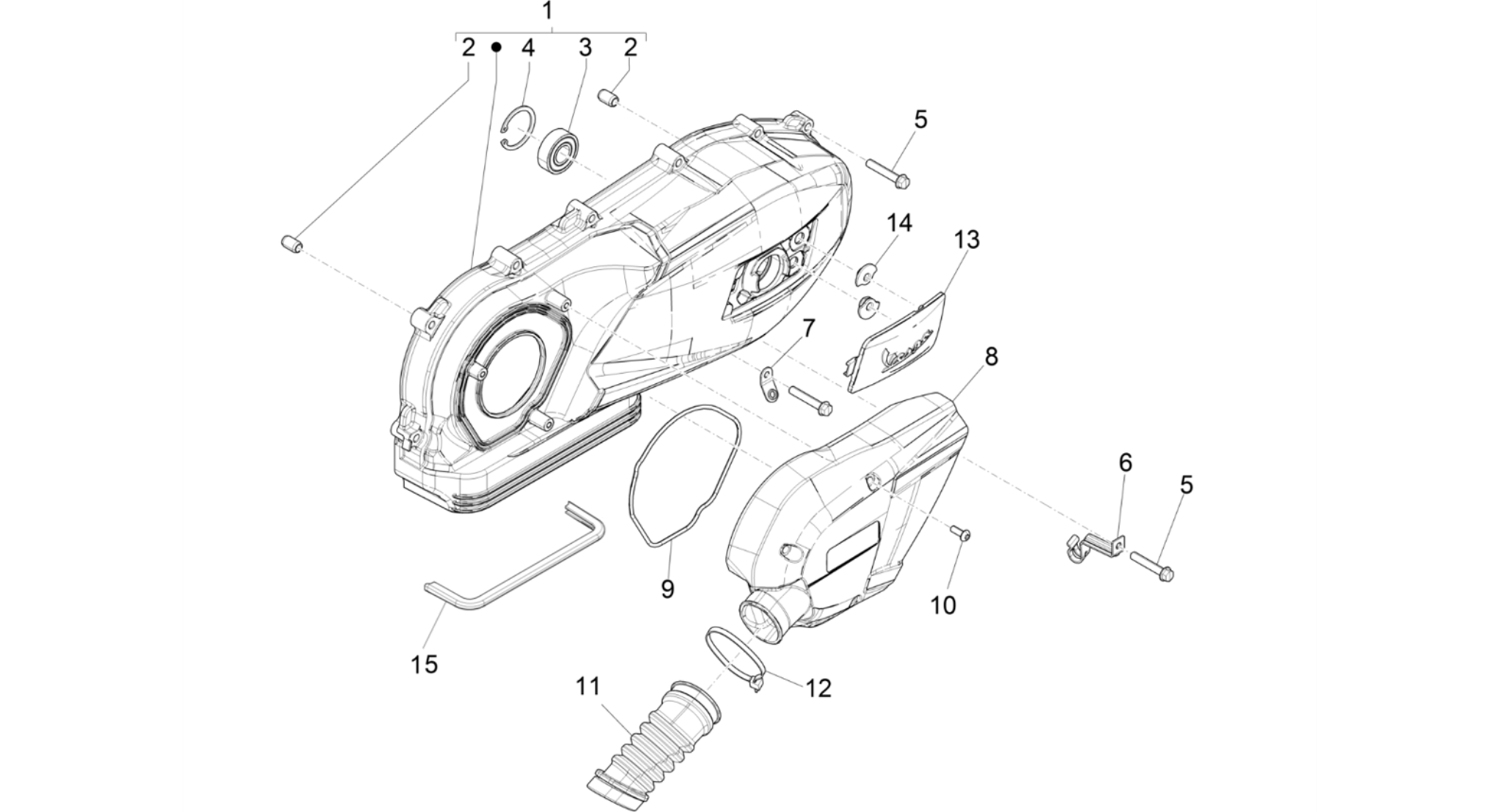 Crankcase cover - Crankcase cooling