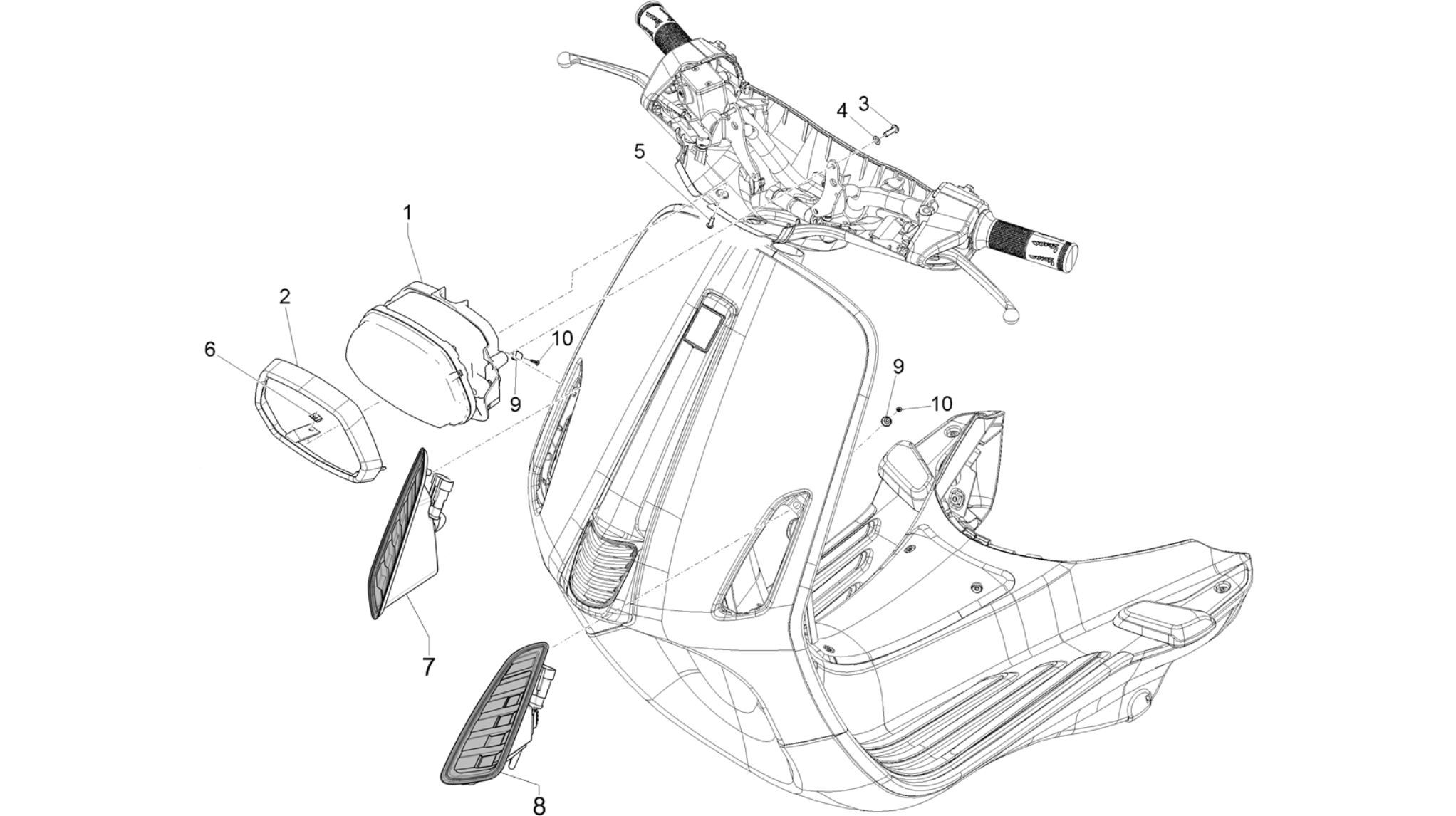 Front headlamps - Turn signal lamps