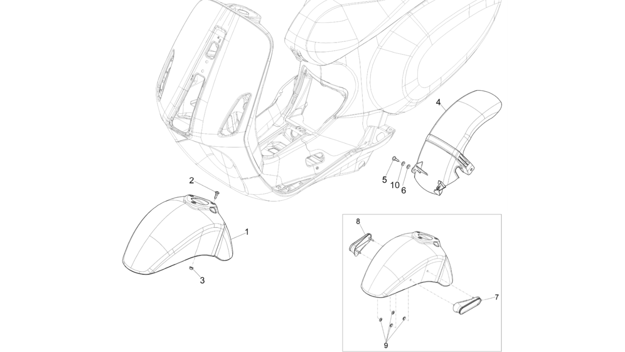 Wheel huosing - Mudguard