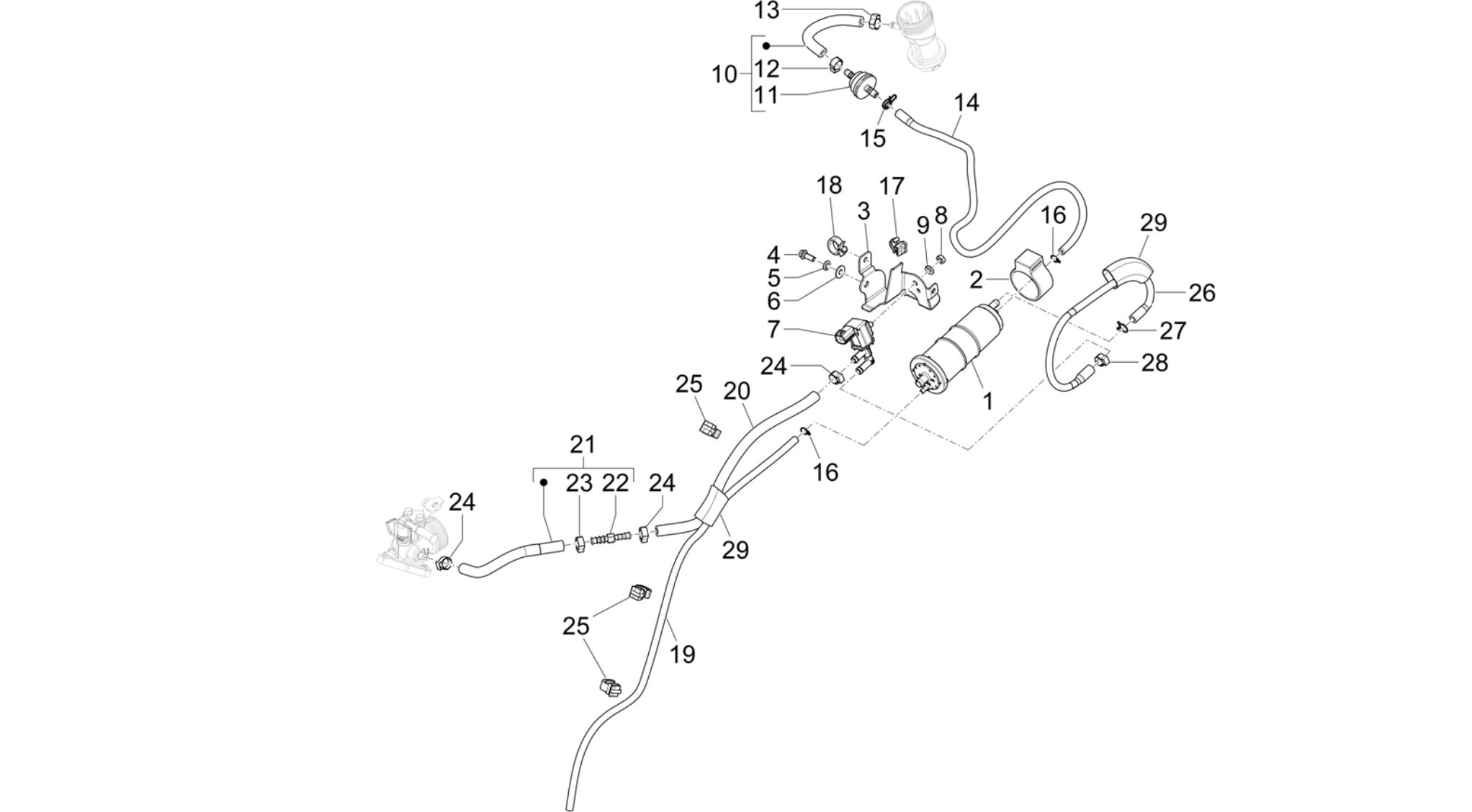 Anti-percolation system