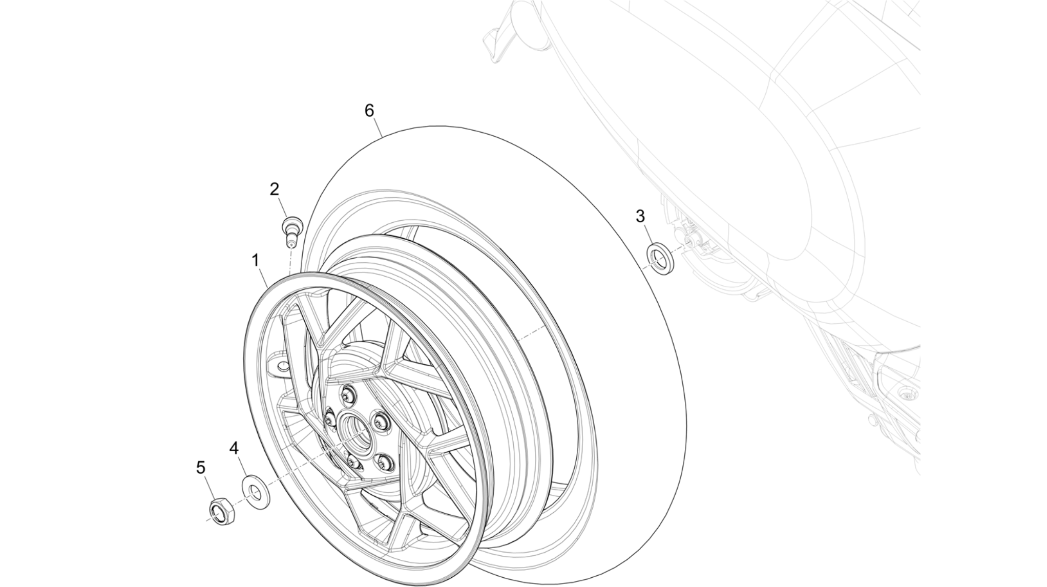 Rear wheel