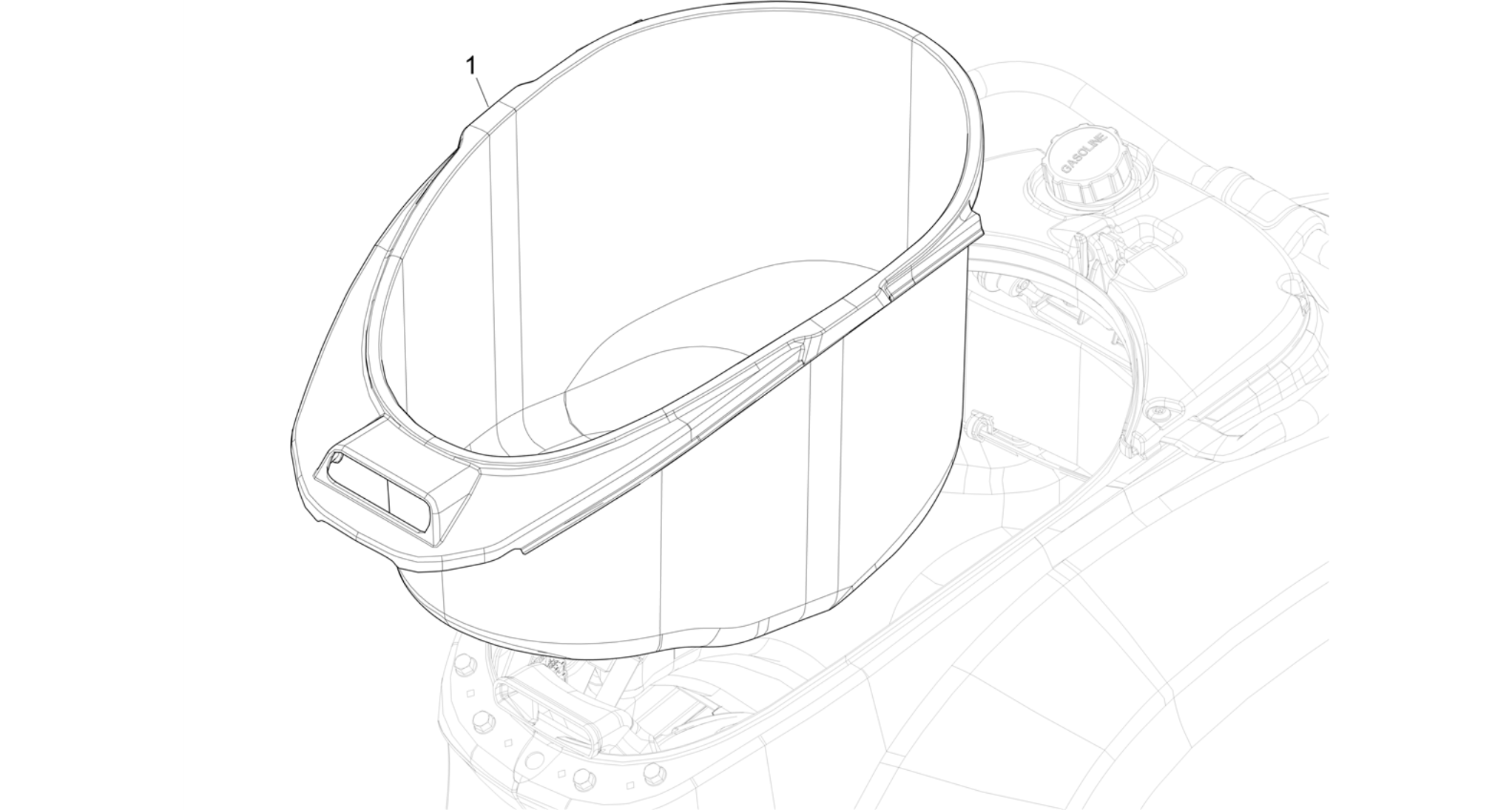 Helmet huosing - Undersaddle