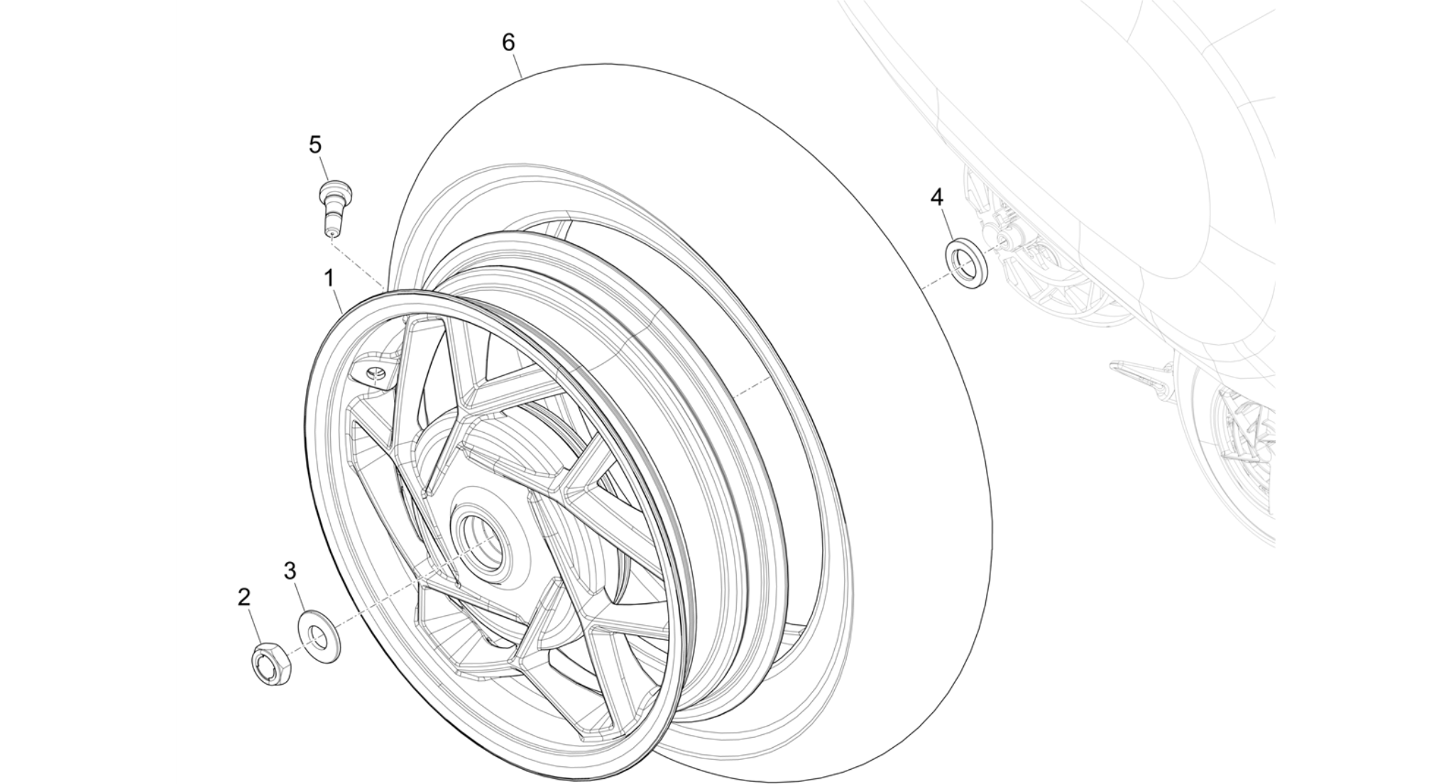 Rear wheel
