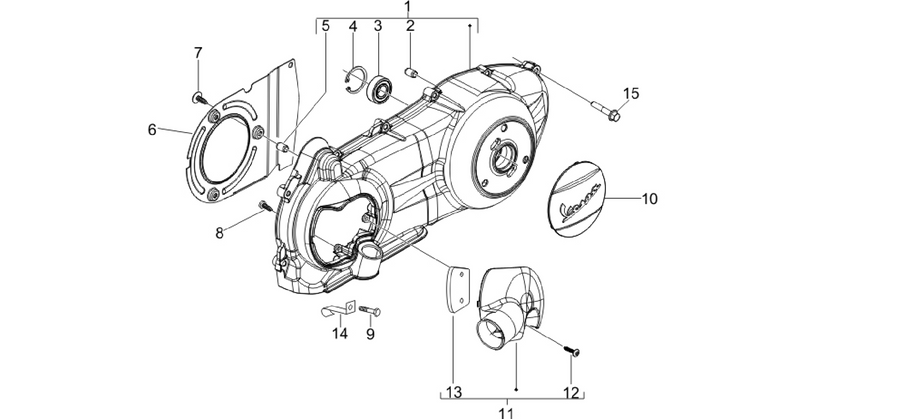 Crankcase cover - Crankcase cooling
