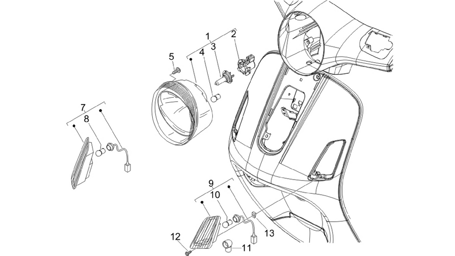 Front headlamps - Turn signal lamps