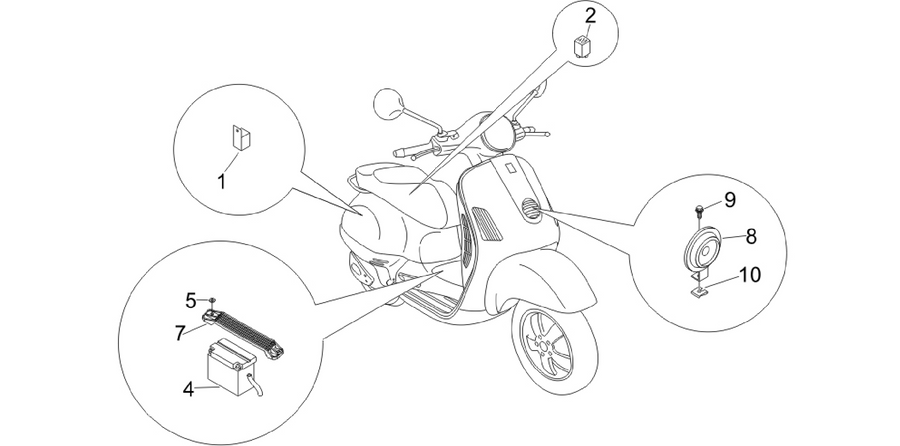 Remote control switches - Battery - Horn