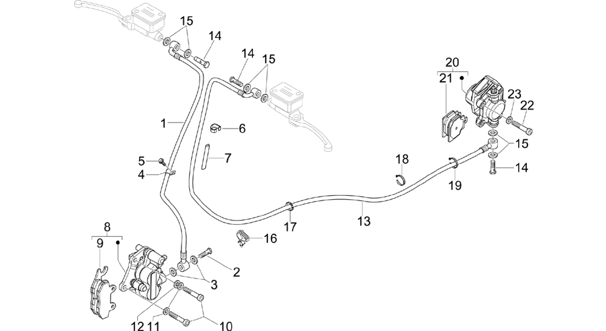 Brakes pipes - Calipers