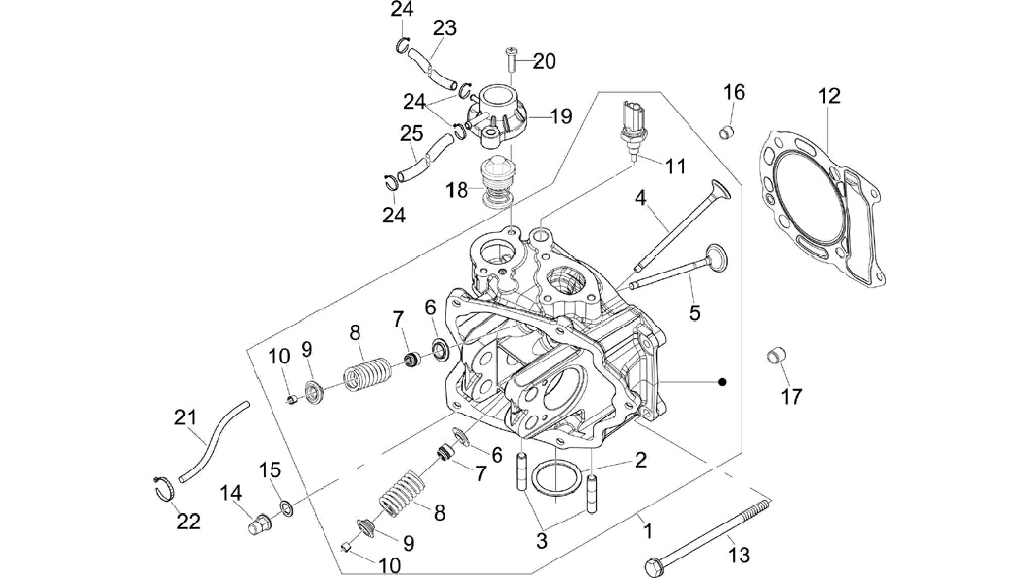 Cylinder head unit - Valve