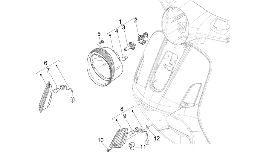 Front headlamps - Turn signal lamps