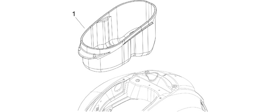 Helmet huosing - Undersaddle