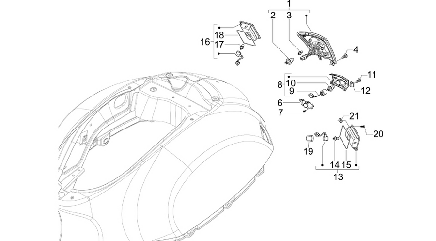 Rear headlamps - Turn signal lamps