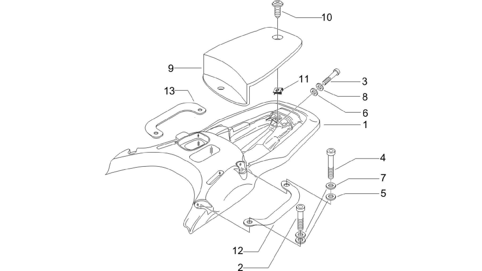 Rear luggage rack