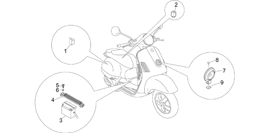 Remote control switches - Battery - Horn