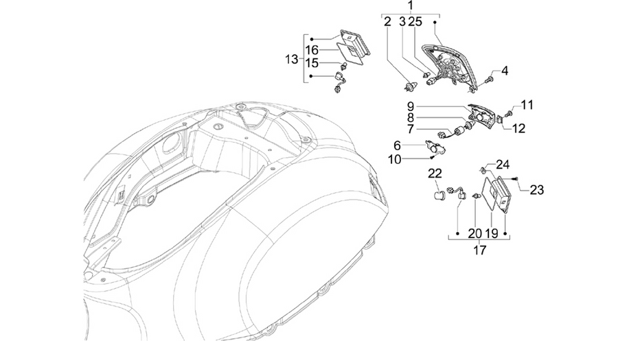 Rear headlamps - Turn signal lamps