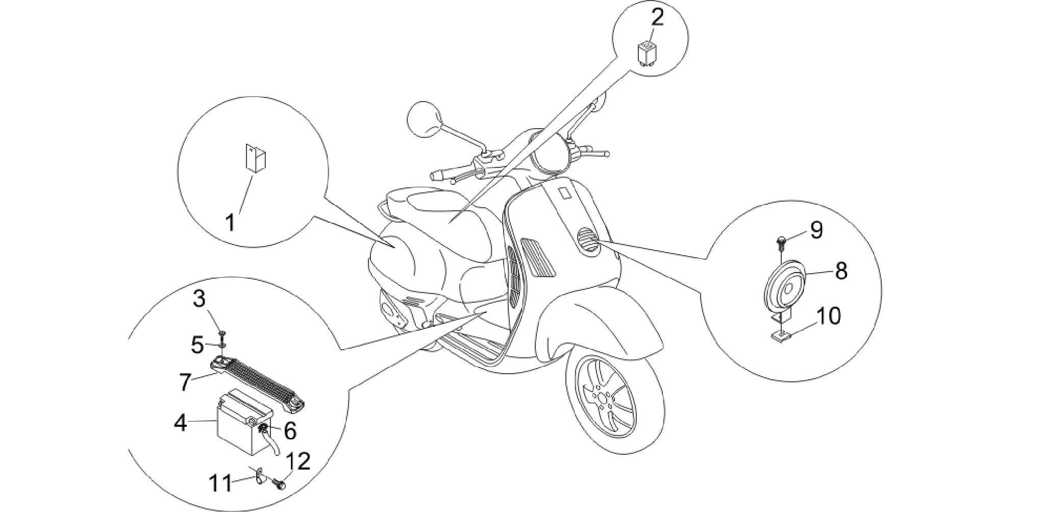 Remote control switches - Battery - Horn