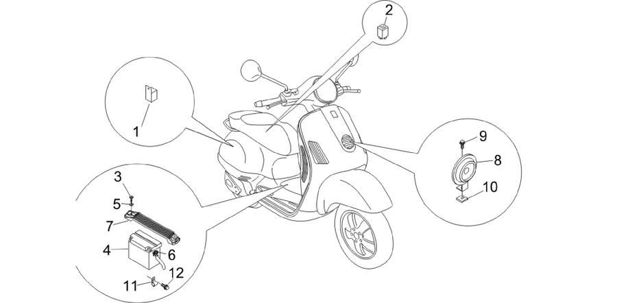 Remote control switches - Battery - Horn
