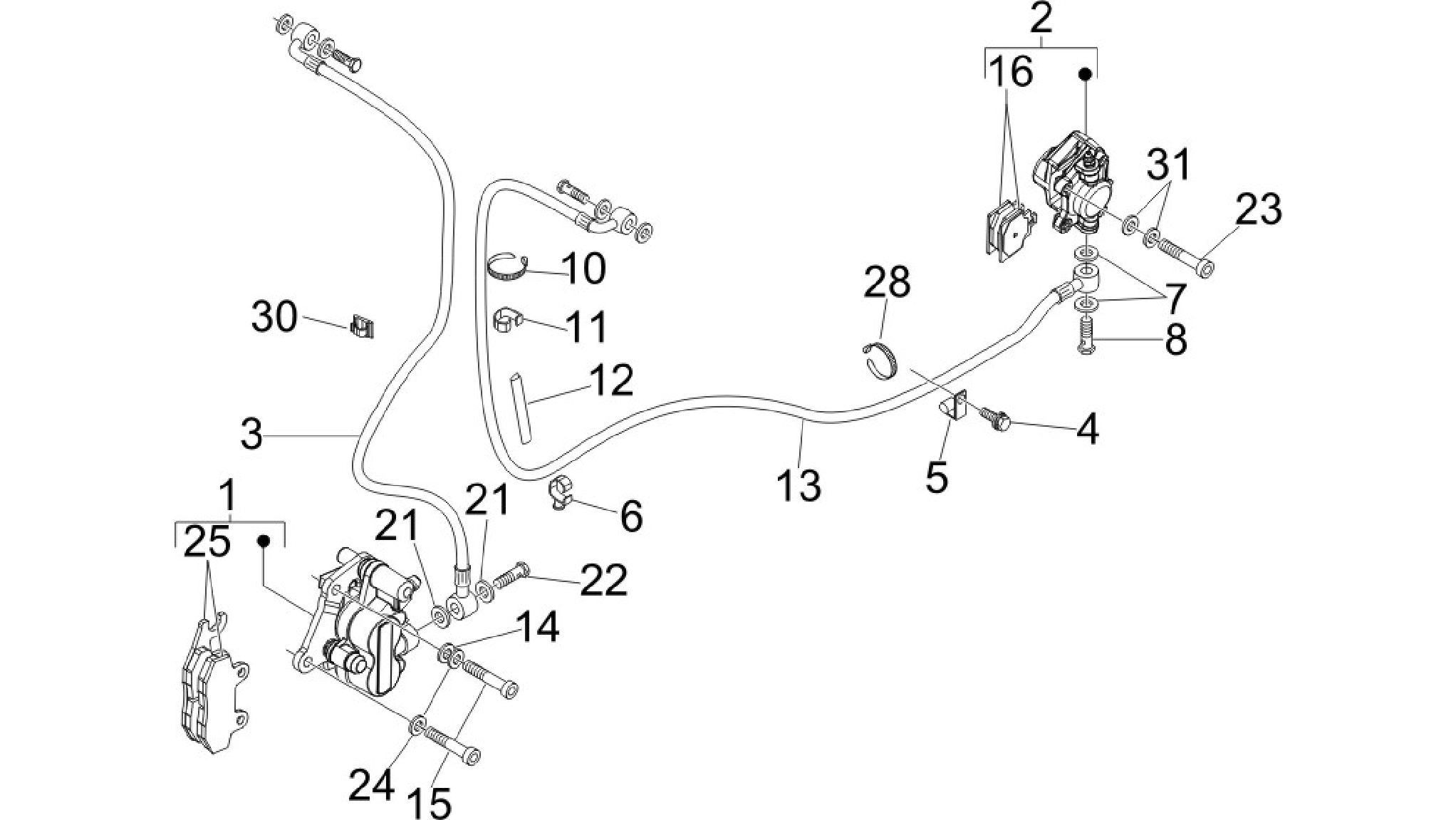 Brakes pipes - Calipers