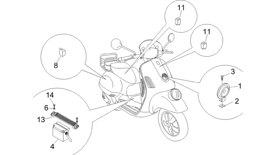 Remote control switches - Battery - Horn