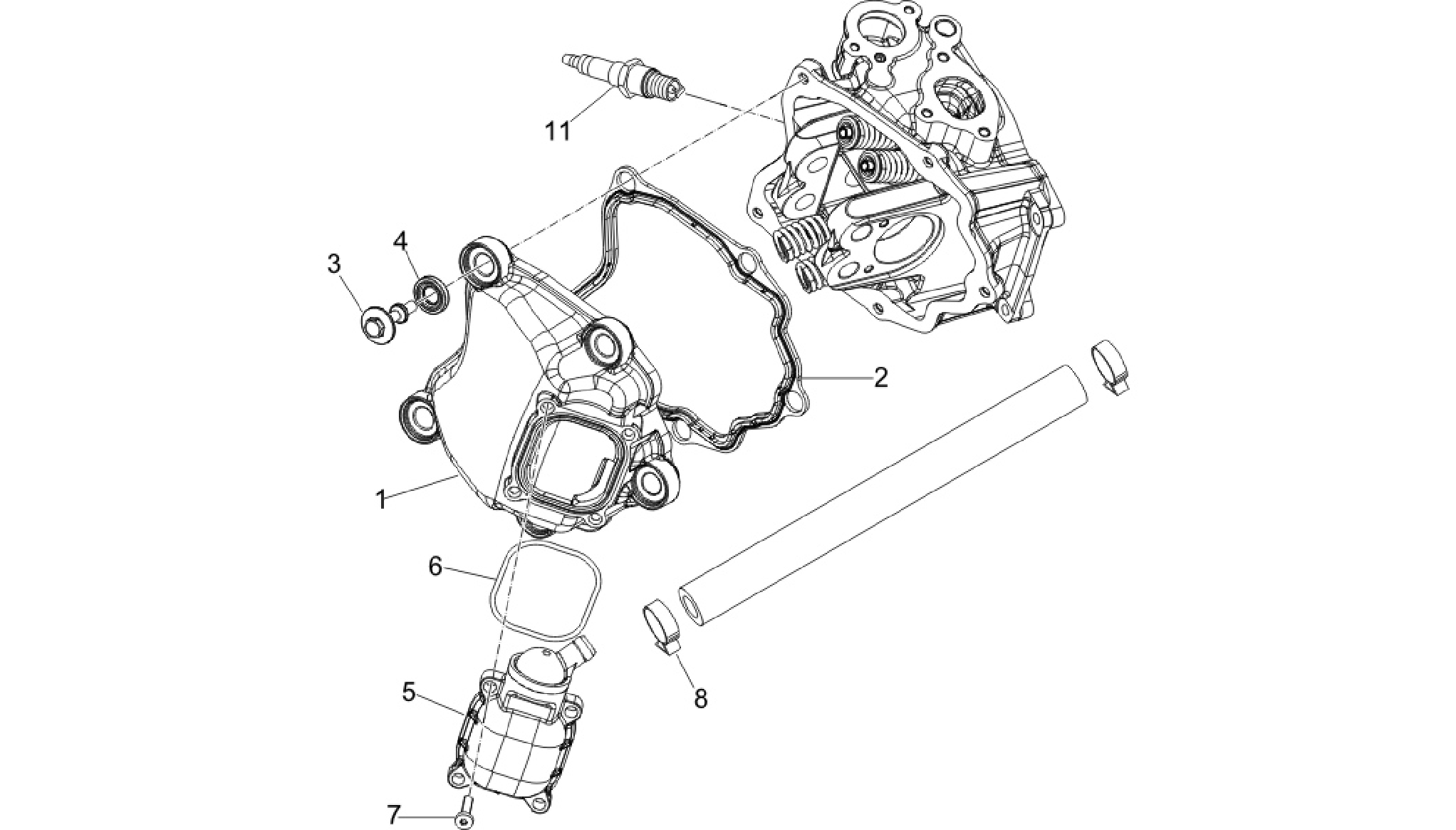 Cylinder head cover