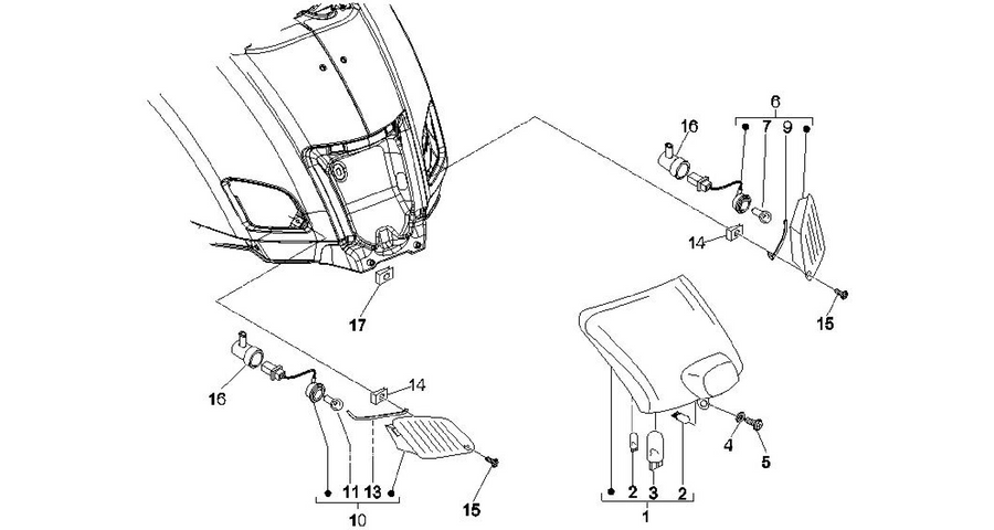 Rear headlamps - Turn signal lamps