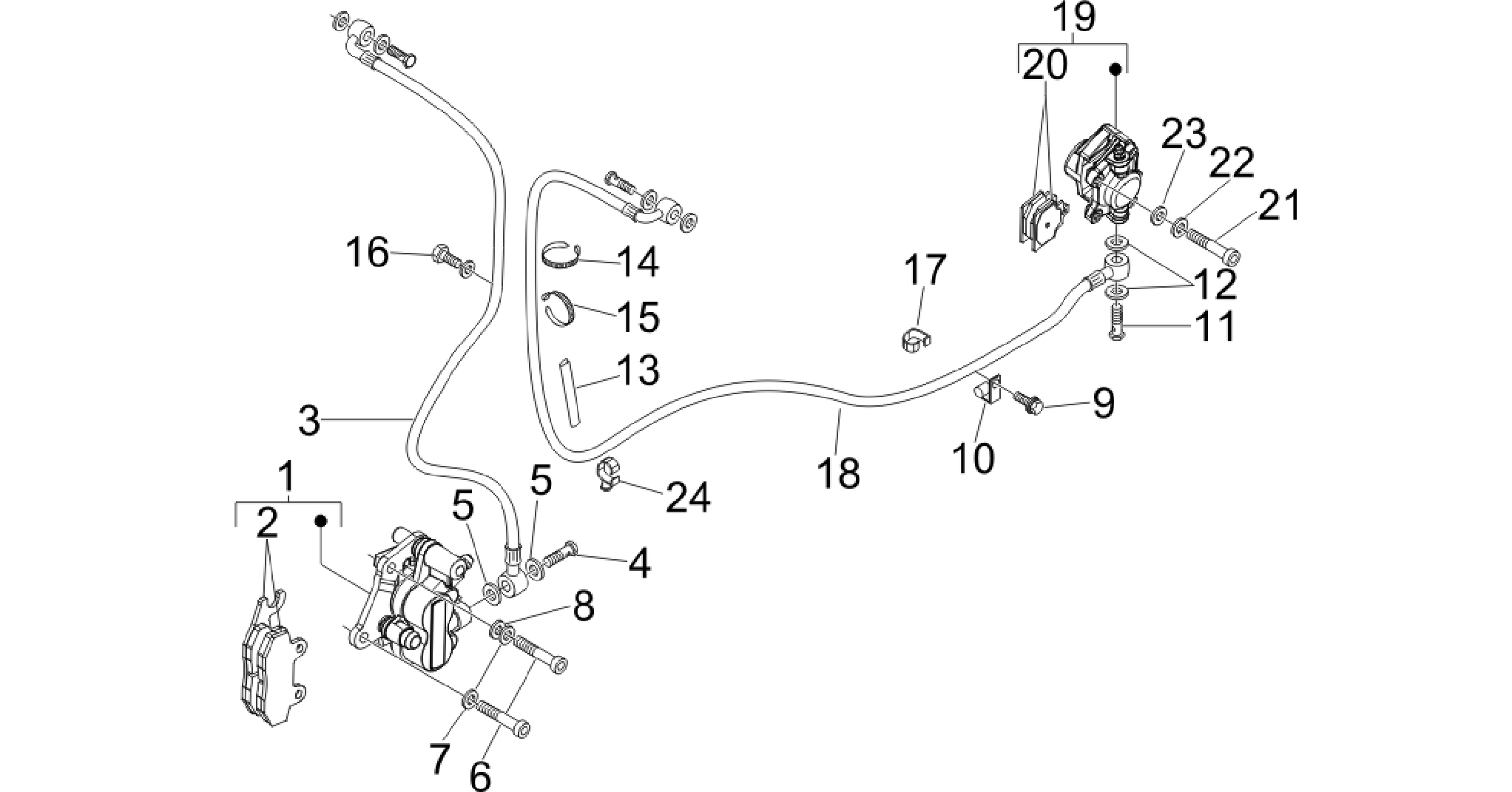 Brakes pipes - Calipers