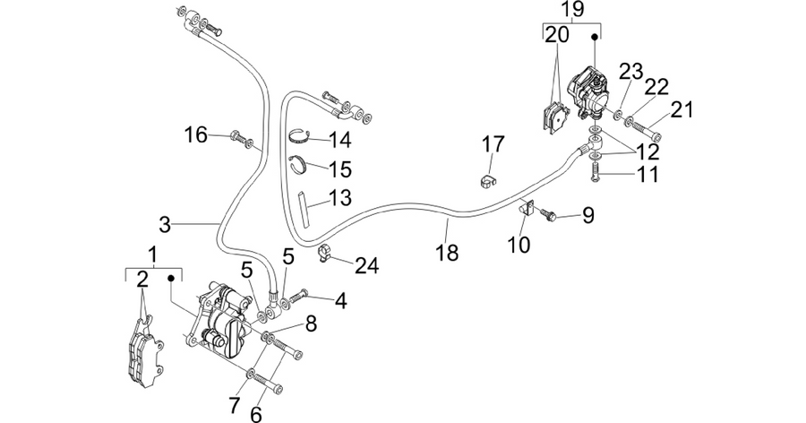 Brakes pipes - Calipers