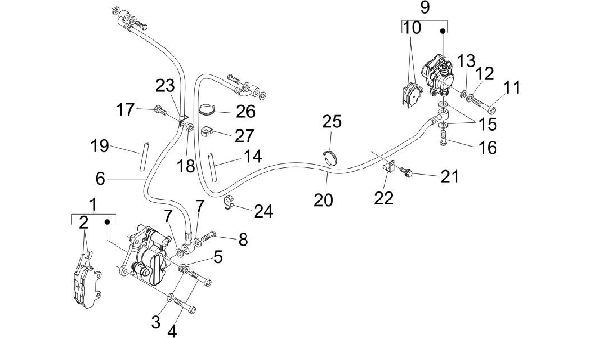 Brakes pipes - Calipers