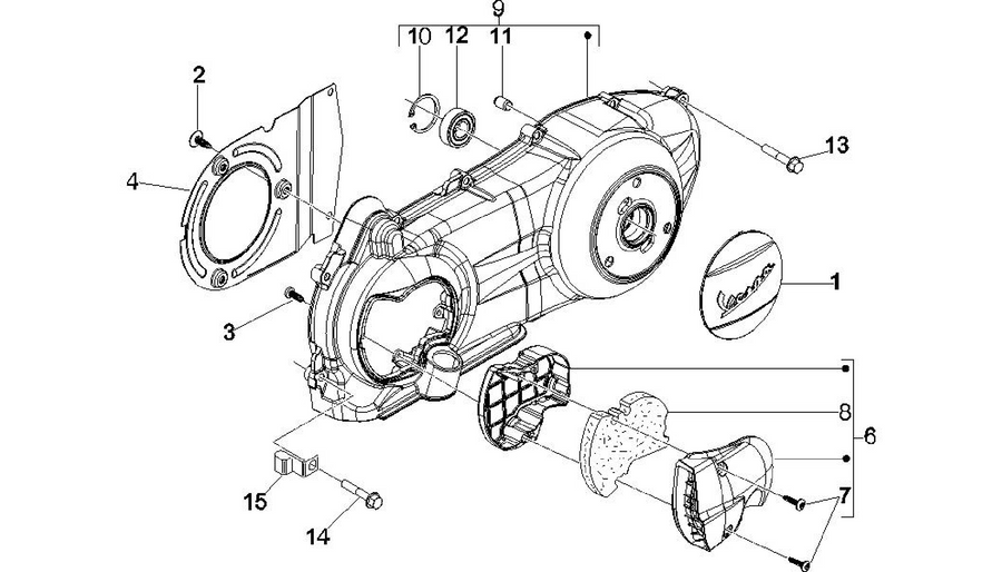 Crankcase cover - Crankcase cooling