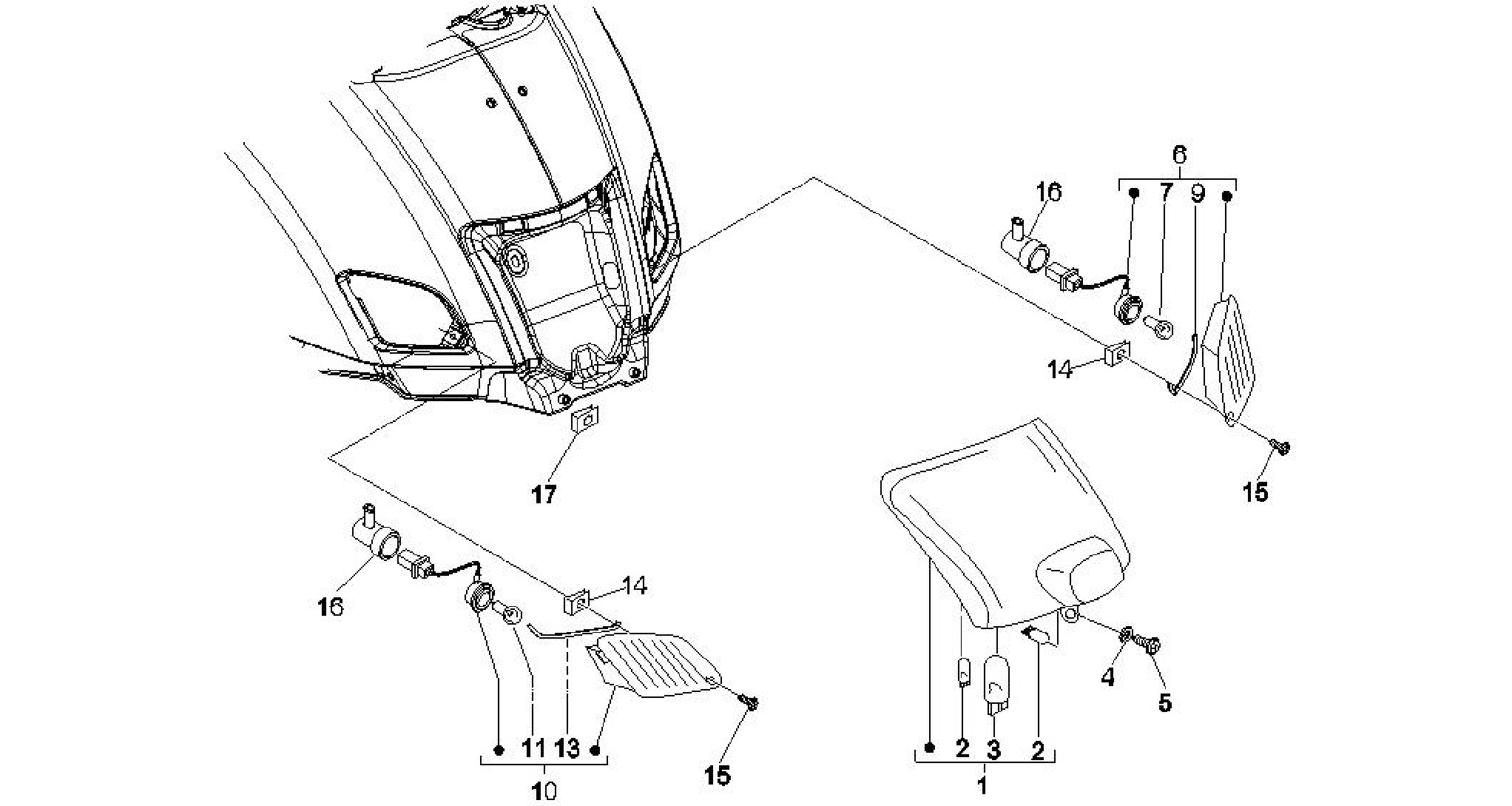 Rear headlamps - Turn signal lamps